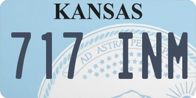 KS license plate 717INM