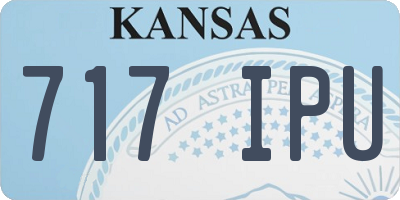 KS license plate 717IPU
