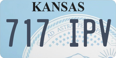 KS license plate 717IPV
