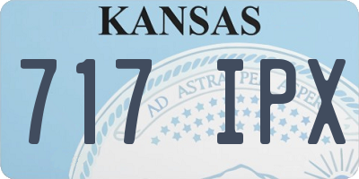 KS license plate 717IPX
