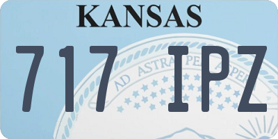 KS license plate 717IPZ