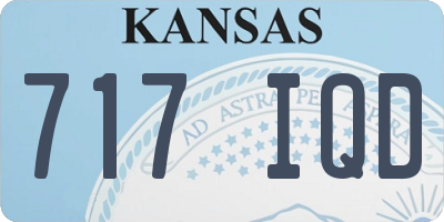 KS license plate 717IQD