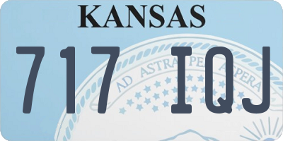 KS license plate 717IQJ