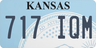 KS license plate 717IQM