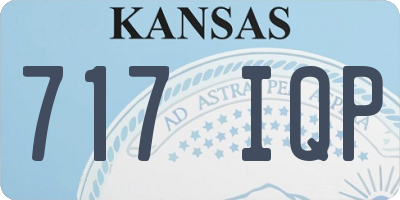 KS license plate 717IQP