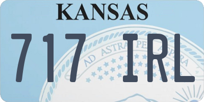 KS license plate 717IRL