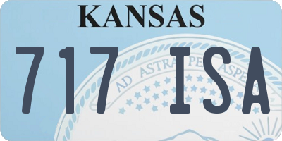 KS license plate 717ISA