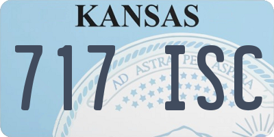 KS license plate 717ISC