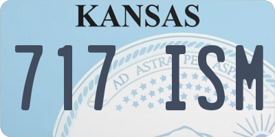 KS license plate 717ISM