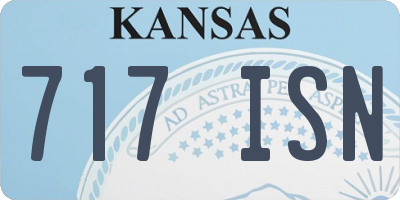 KS license plate 717ISN