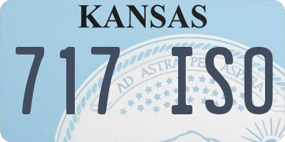 KS license plate 717ISO