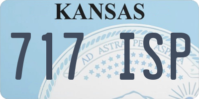 KS license plate 717ISP