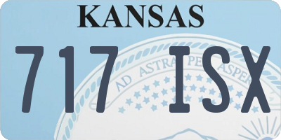 KS license plate 717ISX