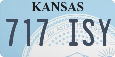 KS license plate 717ISY