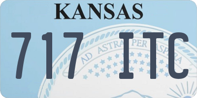 KS license plate 717ITC