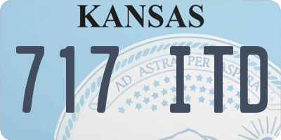 KS license plate 717ITD