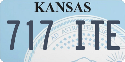 KS license plate 717ITE