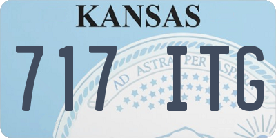 KS license plate 717ITG