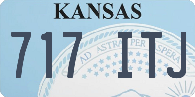 KS license plate 717ITJ