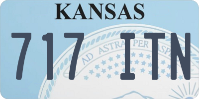 KS license plate 717ITN