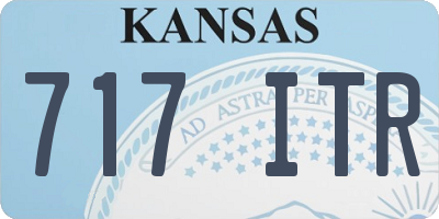 KS license plate 717ITR