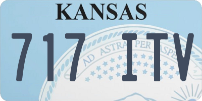 KS license plate 717ITV