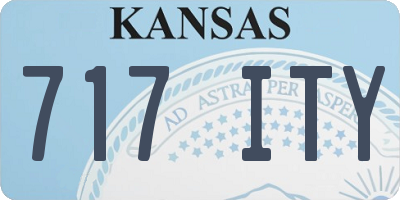 KS license plate 717ITY