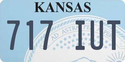 KS license plate 717IUT