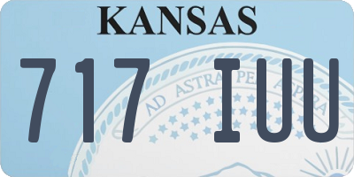 KS license plate 717IUU