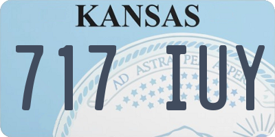 KS license plate 717IUY