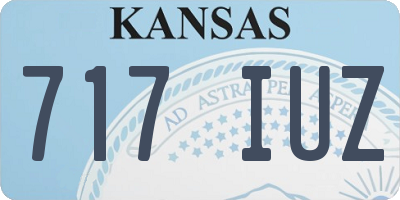 KS license plate 717IUZ