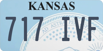 KS license plate 717IVF