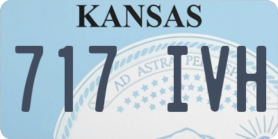 KS license plate 717IVH