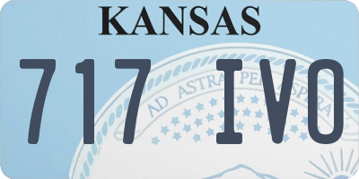 KS license plate 717IVO