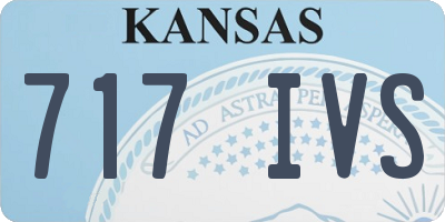 KS license plate 717IVS