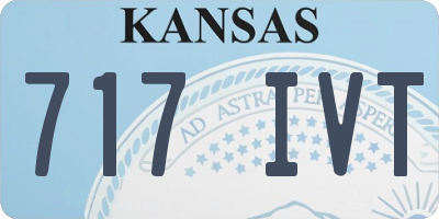 KS license plate 717IVT