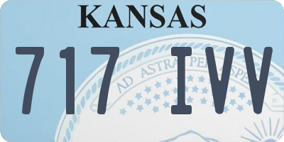 KS license plate 717IVV