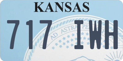 KS license plate 717IWH