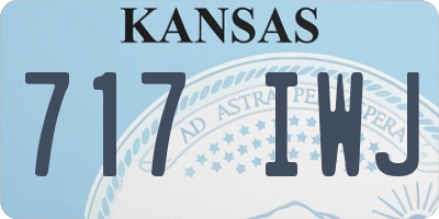 KS license plate 717IWJ