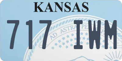 KS license plate 717IWM