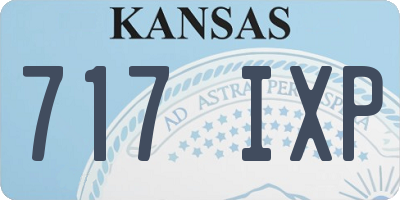KS license plate 717IXP