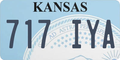 KS license plate 717IYA