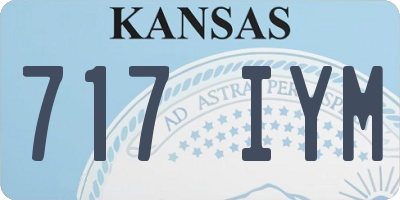 KS license plate 717IYM