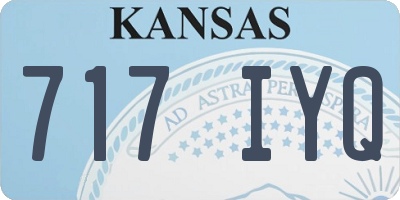 KS license plate 717IYQ