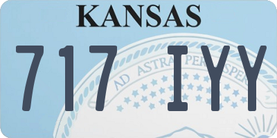 KS license plate 717IYY