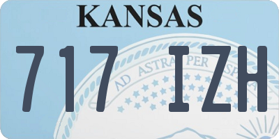 KS license plate 717IZH
