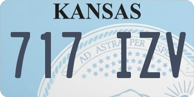 KS license plate 717IZV