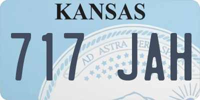 KS license plate 717JAH