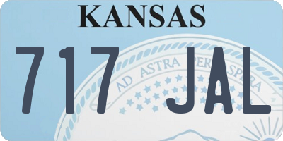 KS license plate 717JAL