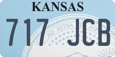 KS license plate 717JCB